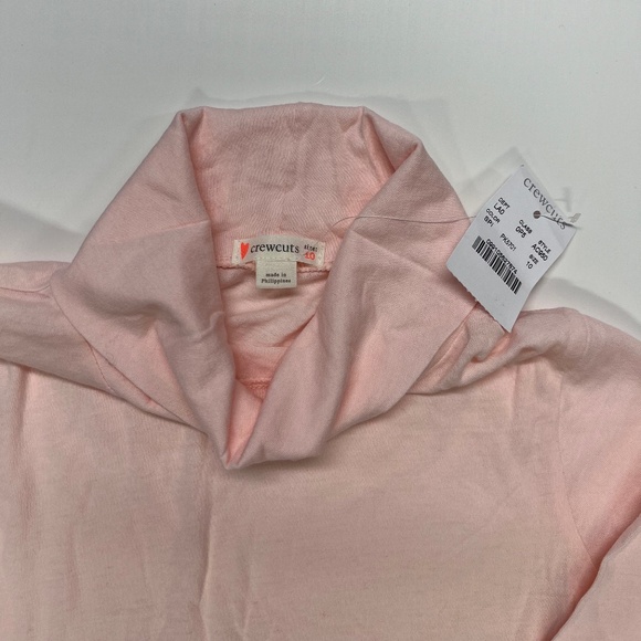 J.Crew Girls Pink Tissue Turtleneck Size 10 NWT - Picture 2 of 3